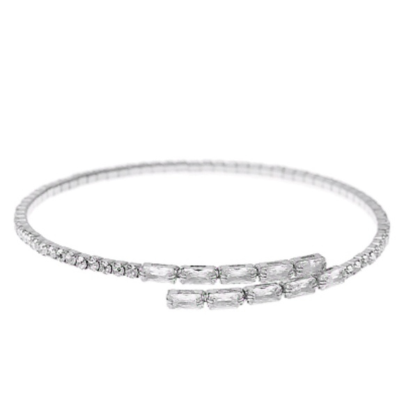 CZ Baguette Bead Bracelet - Picture 2 of 2